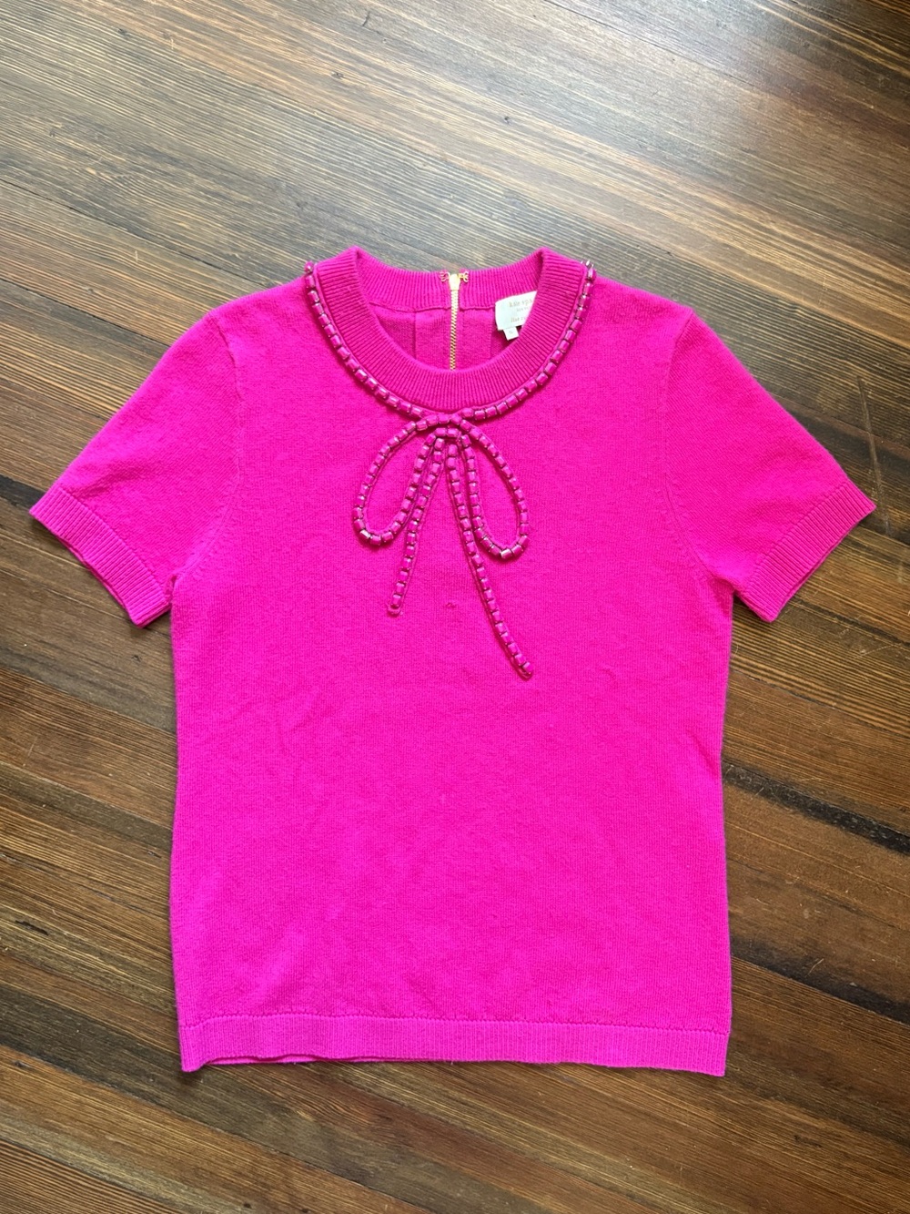 Kate Spade Embellished Bow Sweater Top